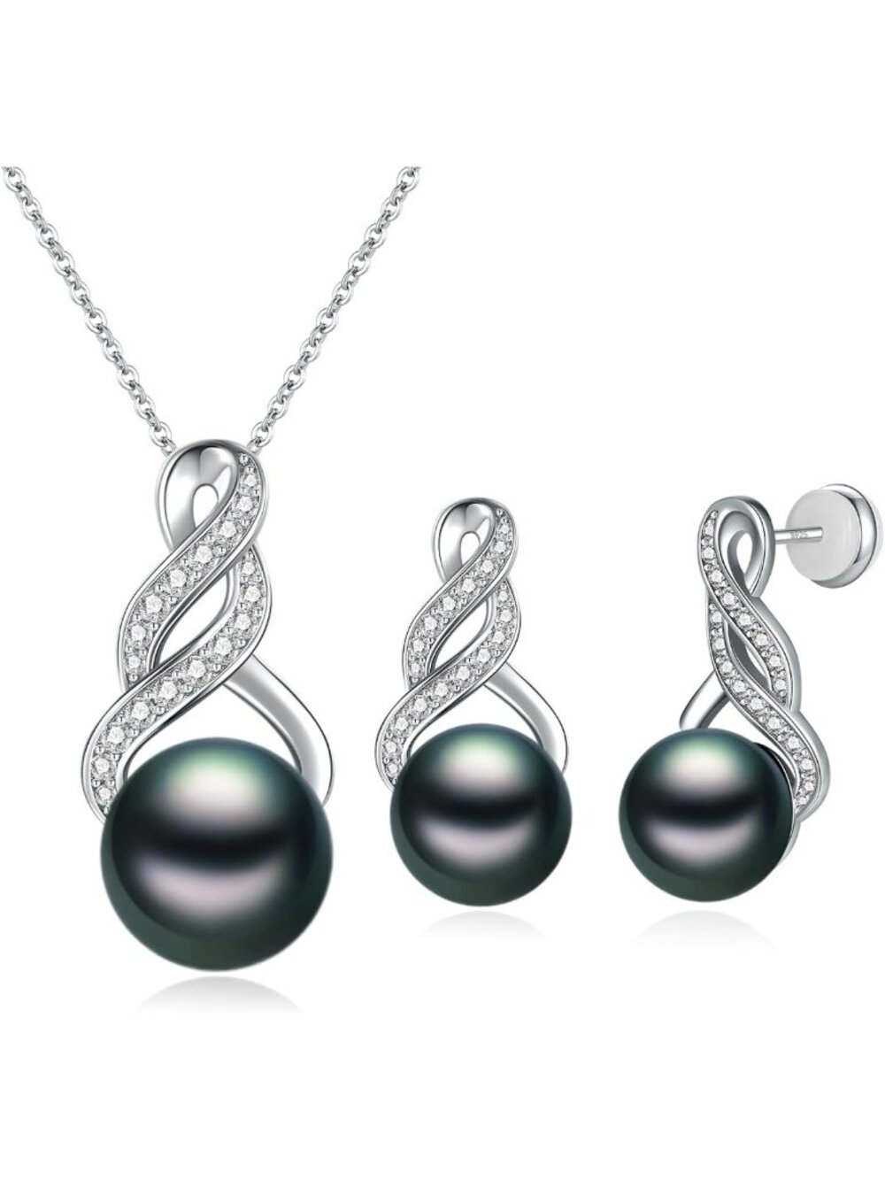 Elegant Pearl Necklace & Earring Set for Women | Classic Jewelry Gift